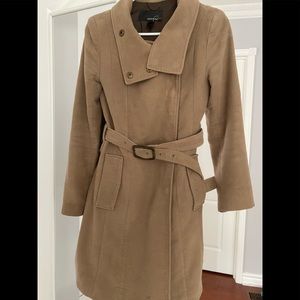 Mango cotton military style belted trench coat